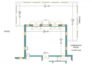 Harborview Room Floor Plan